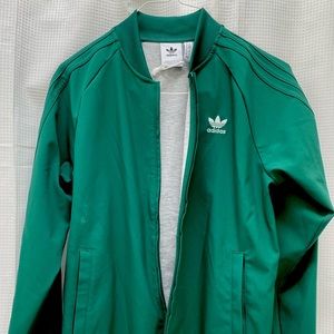 Adidas green track jacket